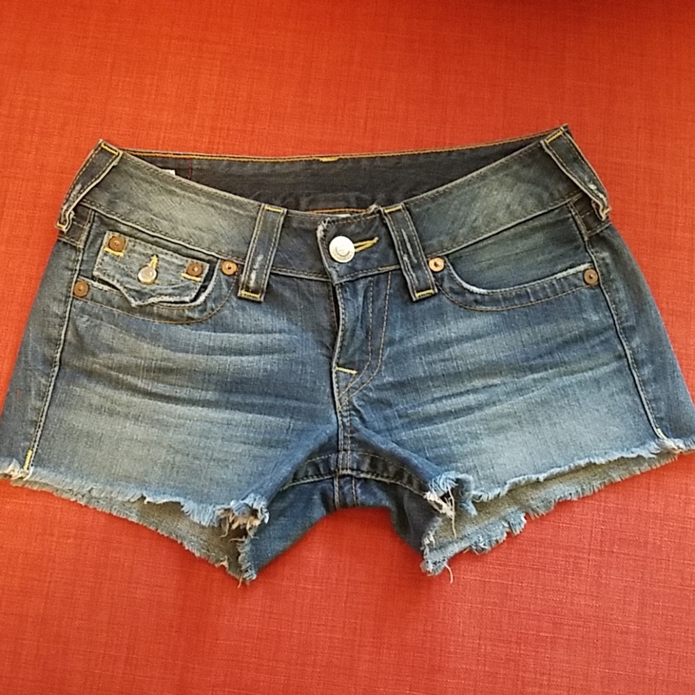 True Religion Distress Shorts